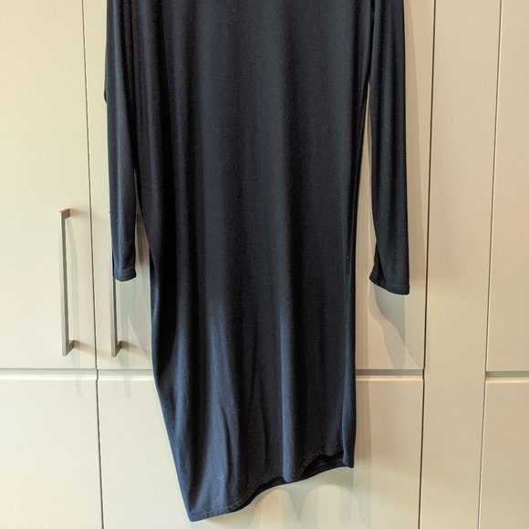Kit and Ace Navy Wave Long Sleeve Dress - Picture 4 of 5